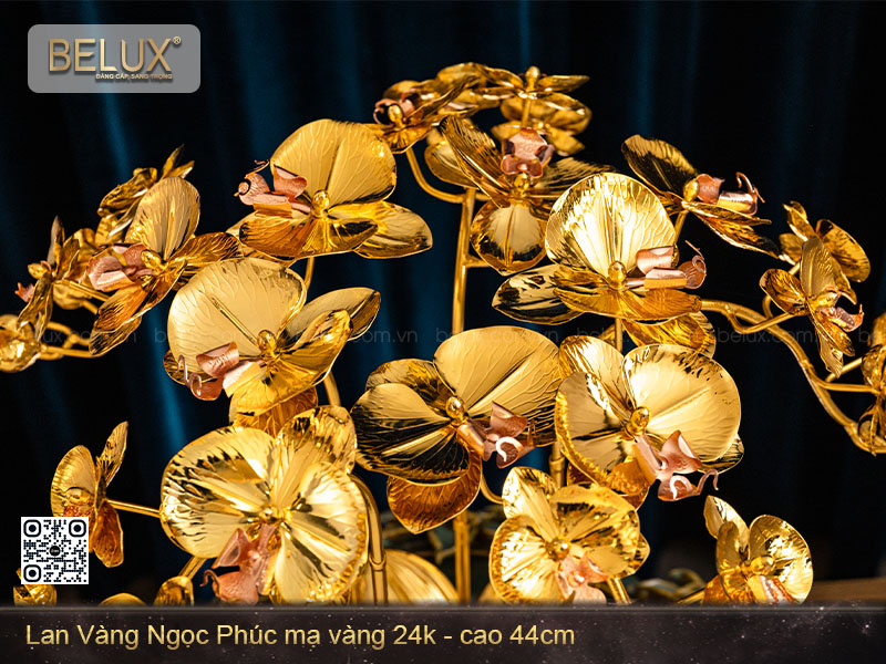 Chậu lan vàng ngọc phúc mạ vàng 24k&nbsp;